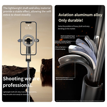 Pikkme Wireless Selfie Stick Tripod with Bluetooth Remote & Phone Holder