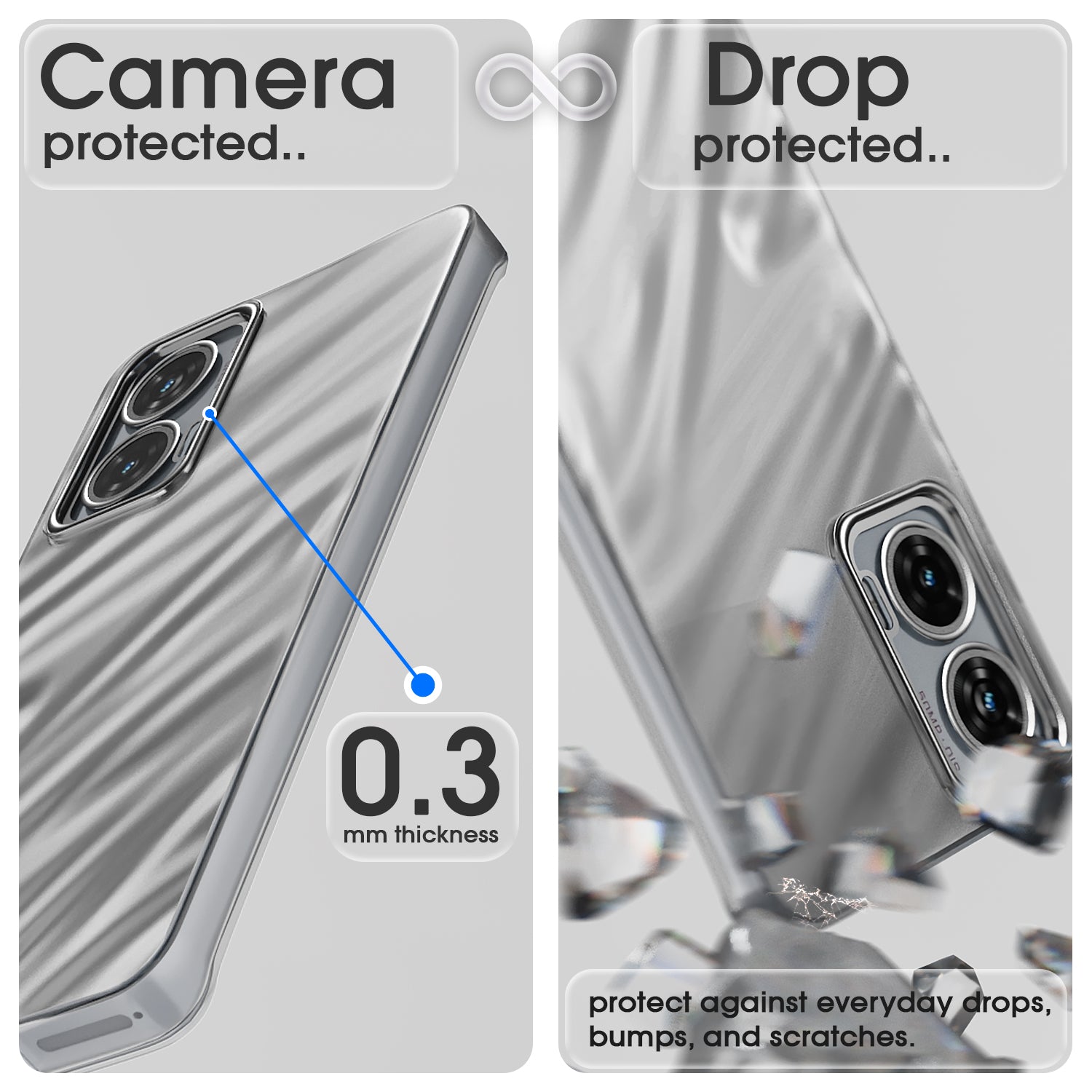 Pikkme Moto Edge 50 Fusion/G96 5G silver mobile back cover – photo 6