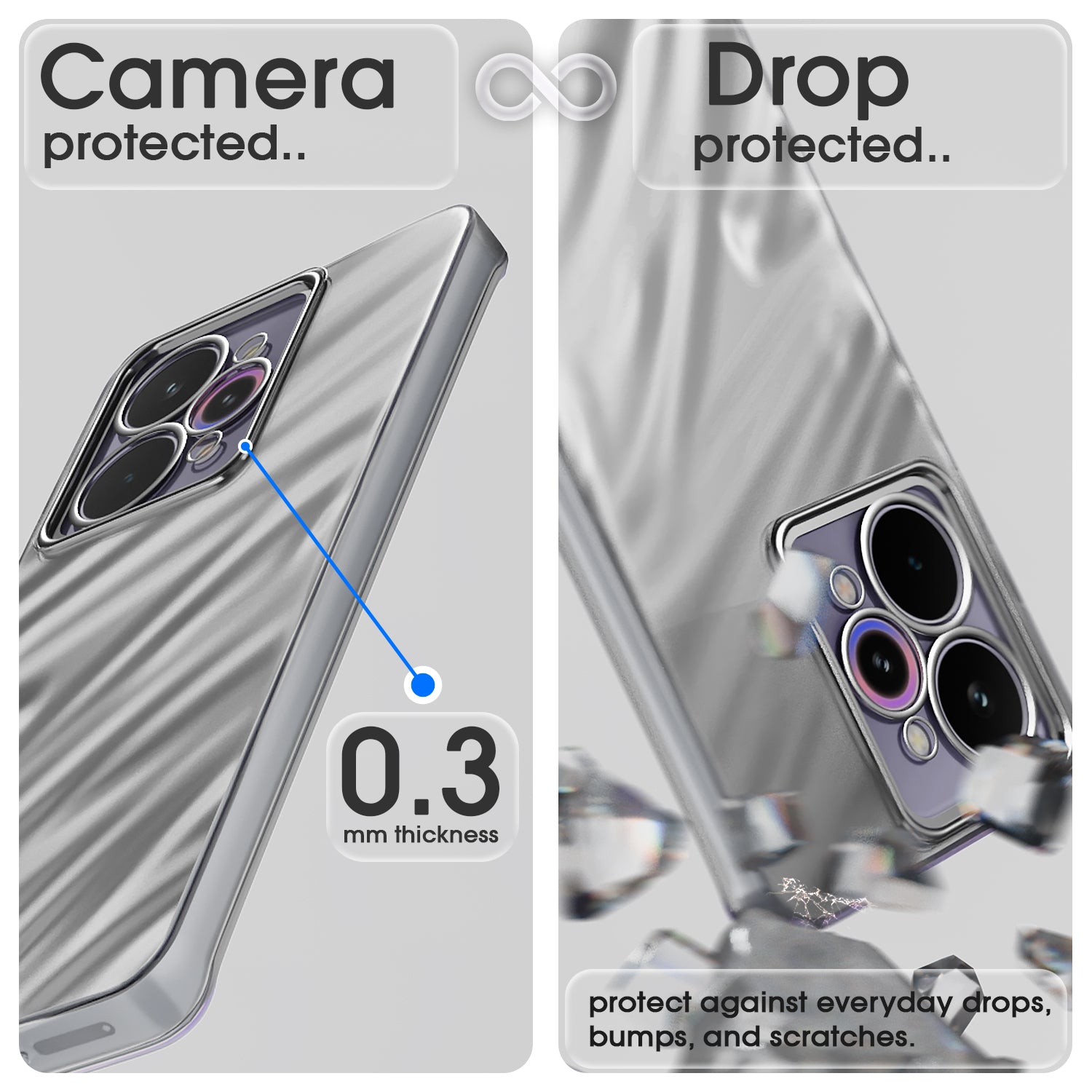 Pikkme Realme 15 Pro 5G Swirl Design Silver Forest Back Cover  (Silver)