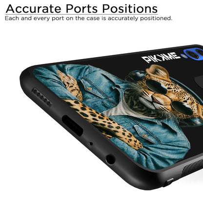 Pikkme Back Cover Pc Tpu + Printed Cool Funky Stylish Black Leopard Swag Raised Edges Camera Protection |Bumper Case For Honor 10 Lite (Design 04)