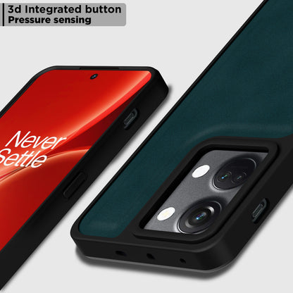 Pikkme OnePlus Nord 3 5G Premium Super Soft-Touch Leatherback Case (Green)