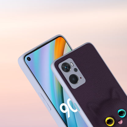 Pikkme Oppo K10 4G Kitty Back Cover (Purple)