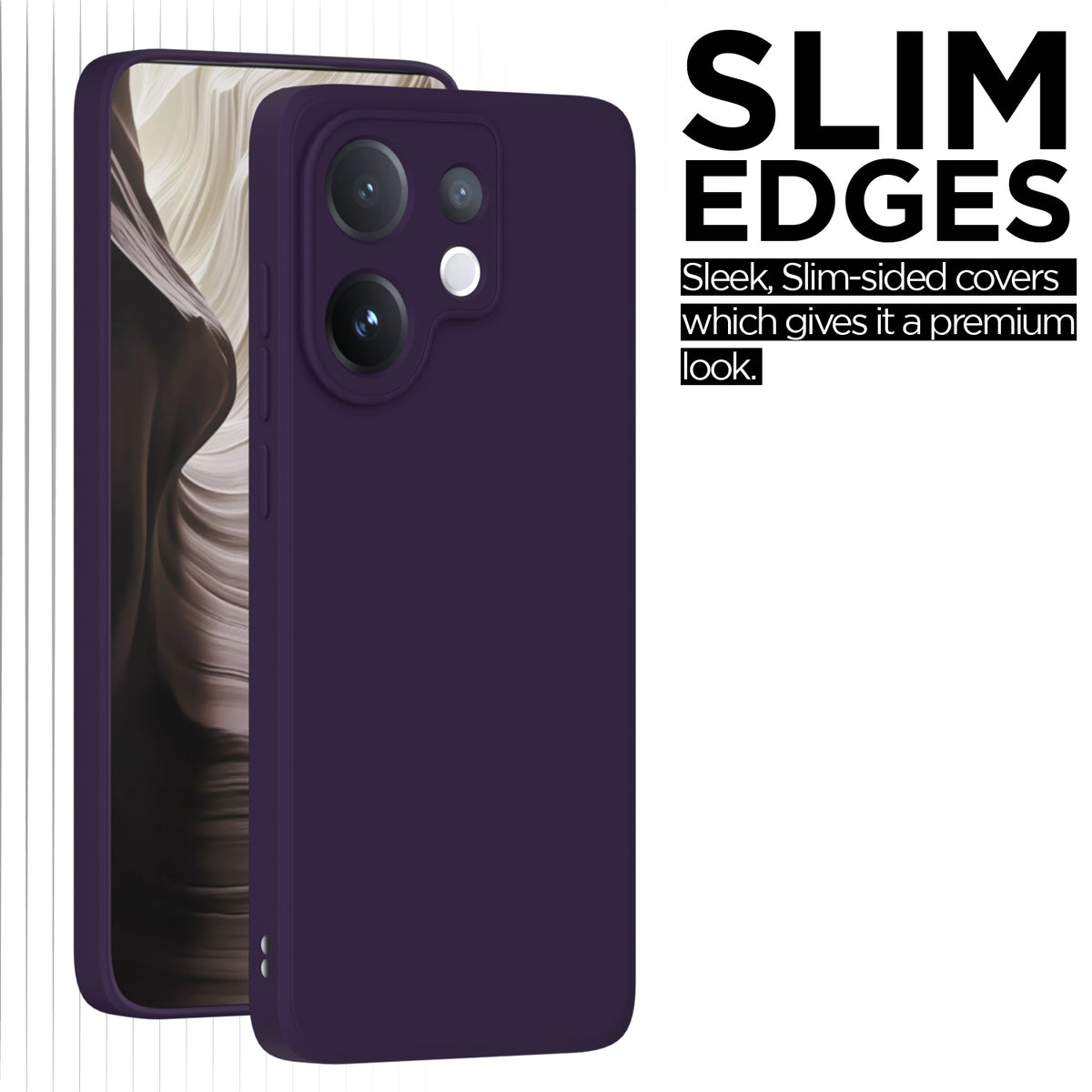 Vivo V60/T4 Pro 5G Liquid Silicone phone cover in purple by Pikkme – photo 6