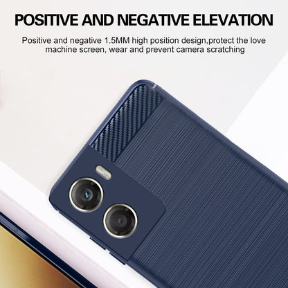 Pikkme Motorola Moto G06 Power  Hybrid Carbon Fiber Back Cover (Blue)