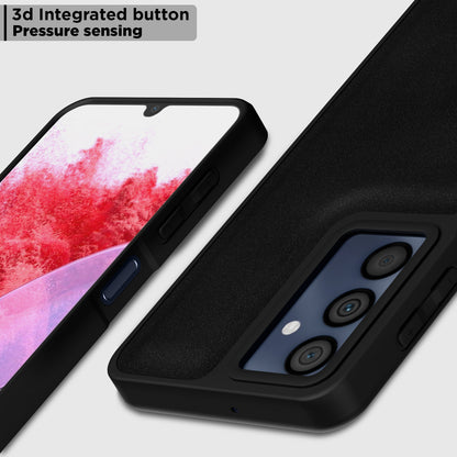 Pikkme Samsung Galaxy M34 5G Premium Leatherback Case (Black)
