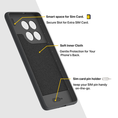 Pikkme iQOO Neo 10 5G Shockproof Soft Flexible Gencase Back Cover (Grey)