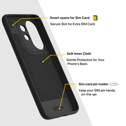 Pikkme Vivo V60/T4 Pro 5G Gencase black mobile back cover – photo 6