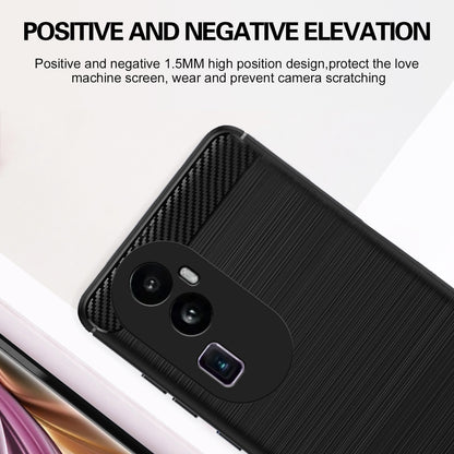 Pikkme Oppo Reno 10 Pro Plus 5G  Hybrid Carbon Fiber Back Cover (Black)