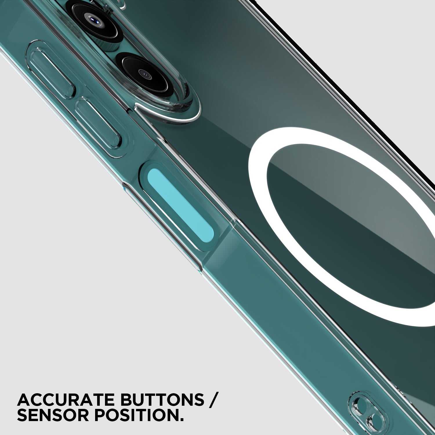 Pikkme Samsung Galaxy A17 5G Mag-Safe Shockproof PC + TPU Back Cover (Transparent Mag-Safe)