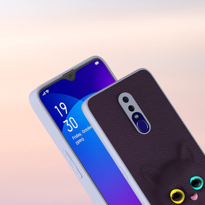 Pikkme Oppo F11 4G Kitty Back Cover (Purple)