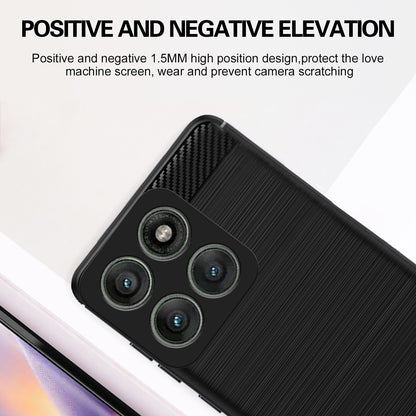 Pikkme Motorola Moto Edge 60 Pro 5G  Hybrid Carbon Fiber Back Cover (Black)