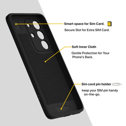 Pikkme Vivo T4x 5G / iQOO Z10x 5G / Vivo Y31 Pro 5G Matte Silicone Mag-Safe Style logo (not mag-safe compatible) Back Cover (Black)