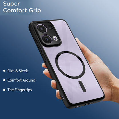 Pikkme Oppo Reno 13 Pro 5G Eagle 2 Magsafe Back Cover (Black)