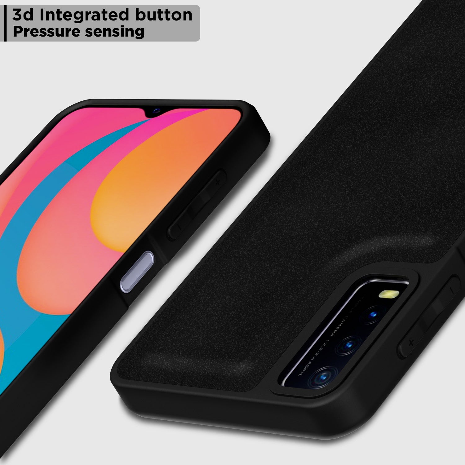 Pikkme Vivo Y12s / Y20 / Y20i / Y20G Premium Leatherback Case (Black)