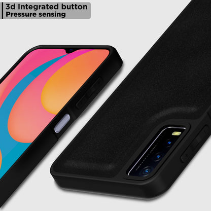 Pikkme Vivo Y12s / Y20 / Y20i / Y20G Premium Leatherback Case (Black)