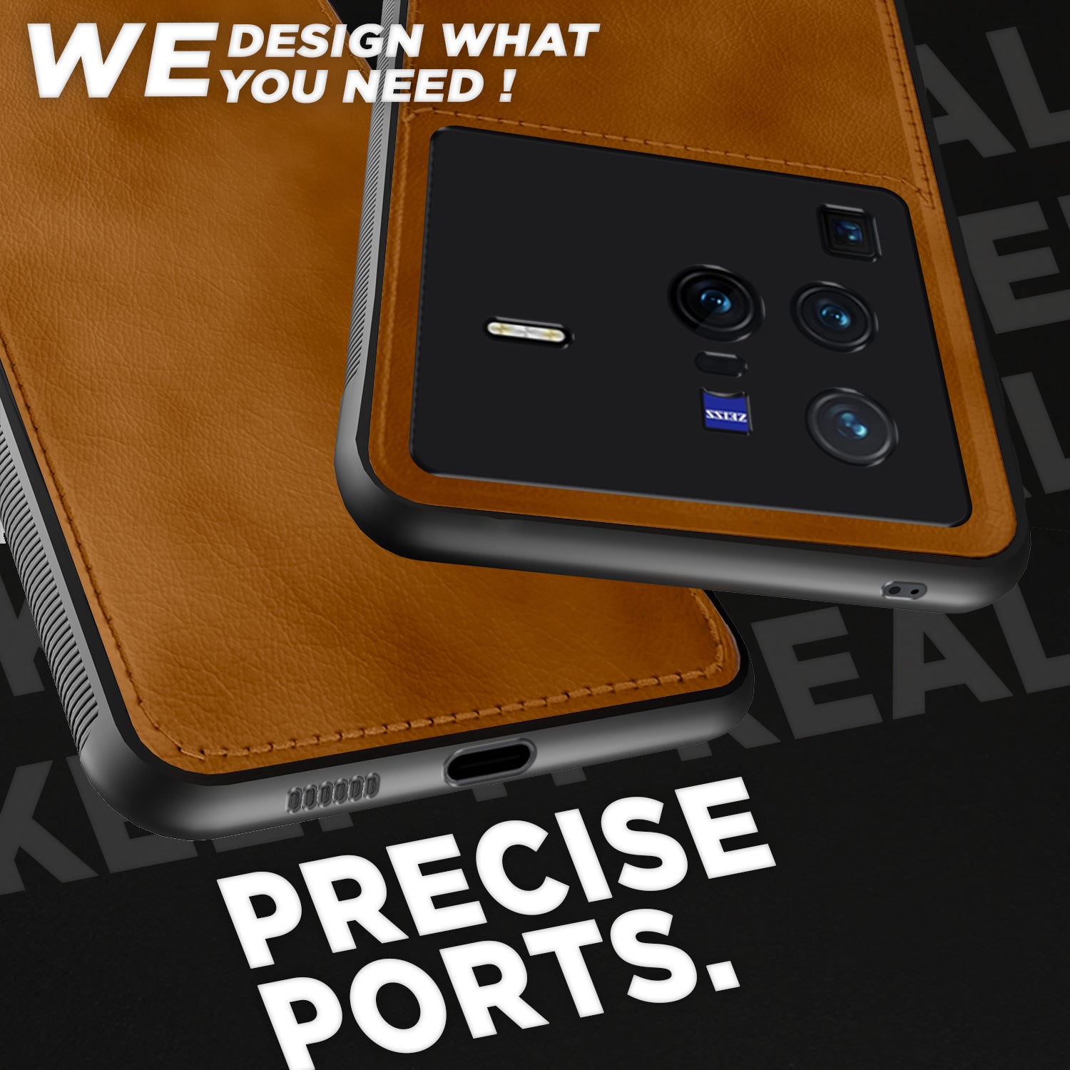 Pikkme Vivo X80 Pro Leatherback Back Case | Brown