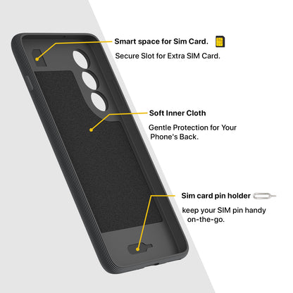 Pikkme OnePlus Nord 5 5G Shockproof Soft Flexible Gencase Back Cover (Grey)