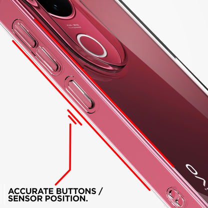 Pikkme Vivo V50 5G / V50e 5G  PC + TPU Crystal Clear Transparent Back Cover (Transparent)