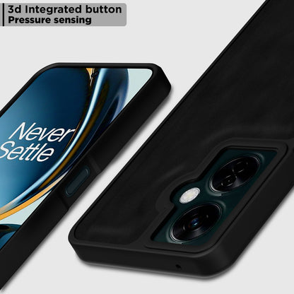 Pikkme OnePlus Nord Ce 3 Lite 5G Premium Super Soft-Touch Leatherback Case (Black)
