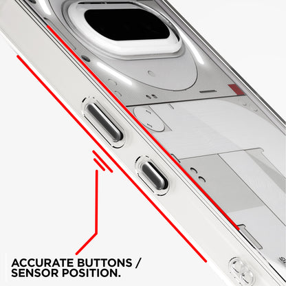 Pikkme Nothing Phone 3a Pro 5G PC + TPU Crystal Clear Transparent Back Cover (Transparent)