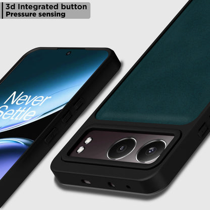 Pikkme OnePlus Nord 4 5G Premium Leatherback Case (Green)