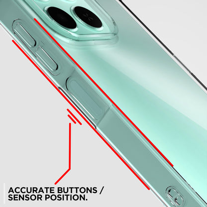 Pikkme Honor X6C  PC + TPU Crystal Clear Transparent Back Cover (Transparent)