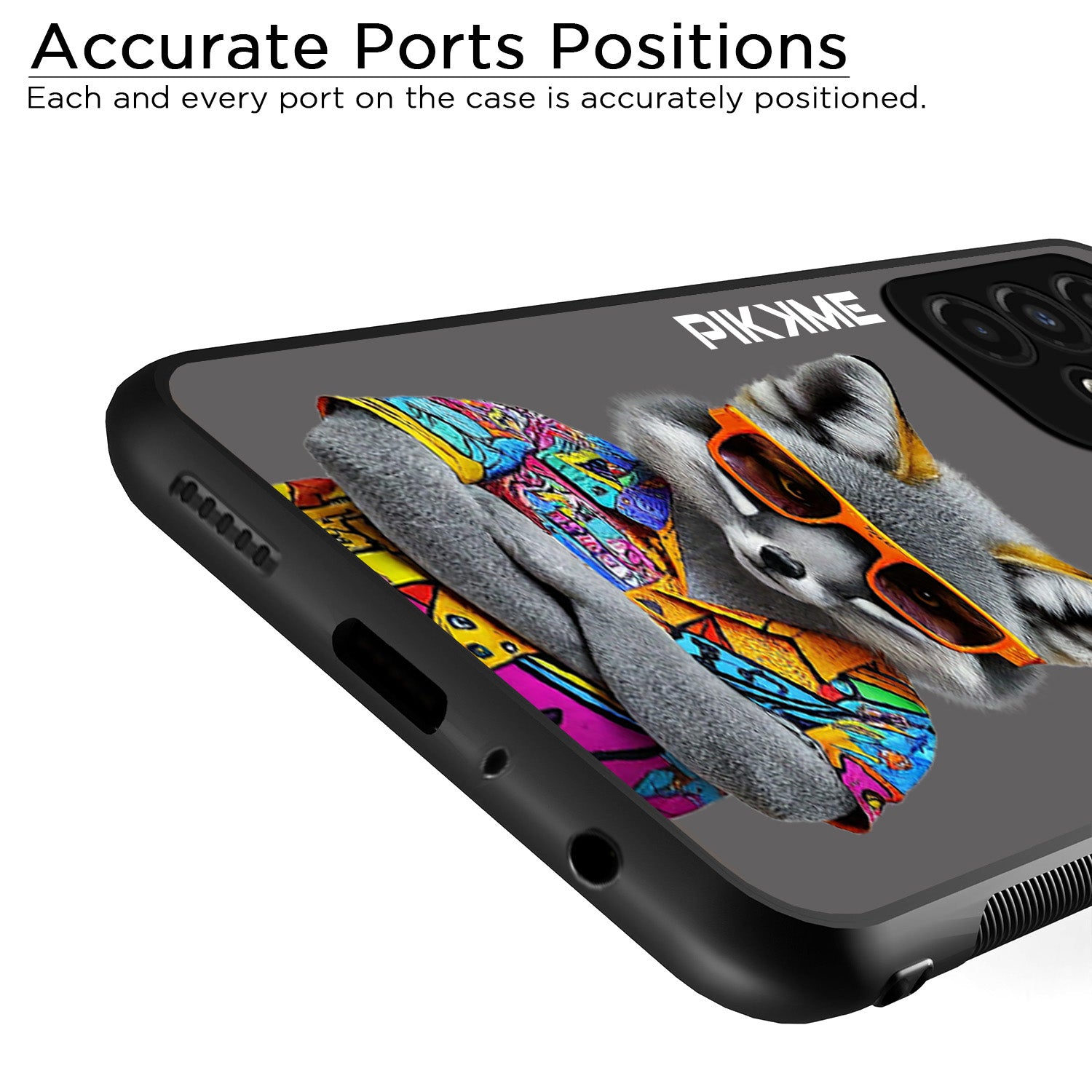 Pikkme Stylish Grey Wolf Swag Samsung Galaxy A52S 5G Back Cover (Design 01)