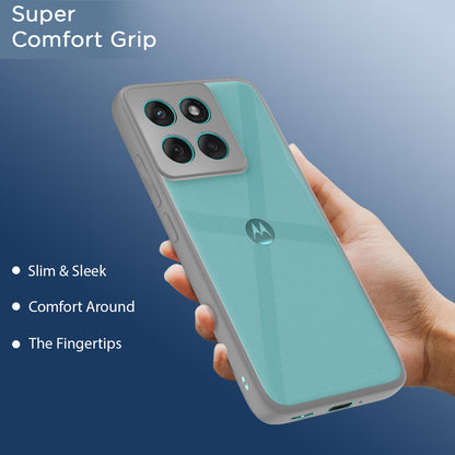 Pikkme Motorola Moto Edge 60 Fusion 5G Eagle 2 Back Cover (Grey)