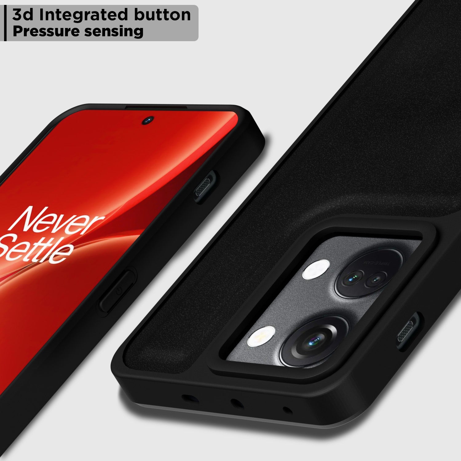 Pikkme OnePlus Nord 3 5G Premium Super Soft-Touch Leatherback Case (Black)