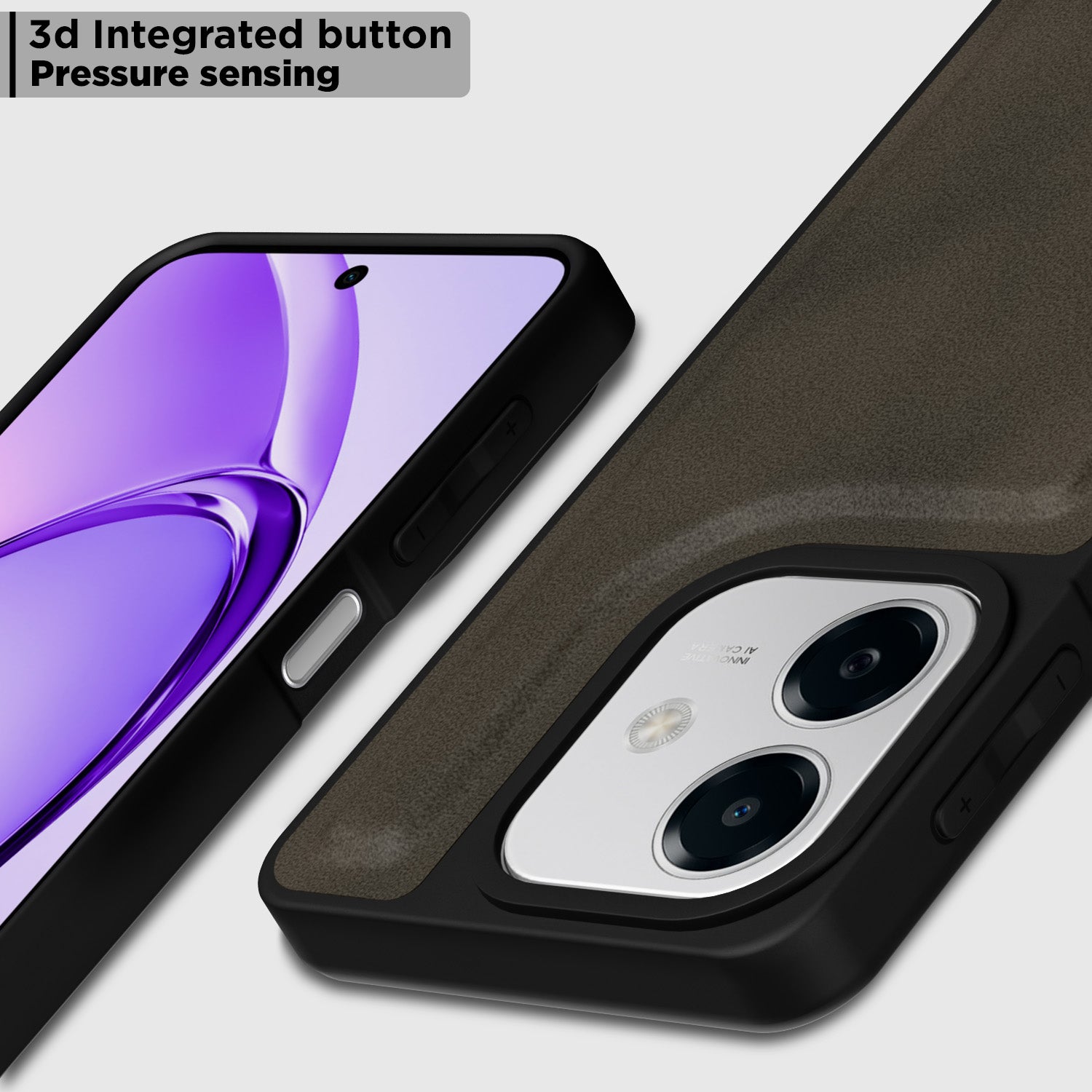 Pikkme Oppo A3x 5G / A3x 4G / A3 5G Premium Leatherback Case (Brown)