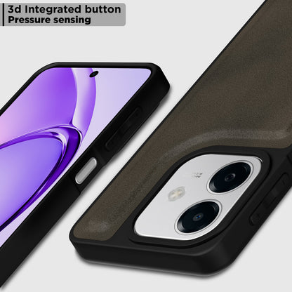 Pikkme Oppo A3x 5G / A3x 4G / A3 5G Premium Leatherback Case (Brown)