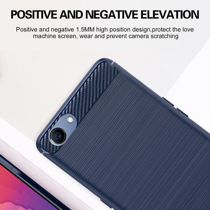 Pikkme Realme 1  Hybrid Carbon Fiber Back Cover (Blue)