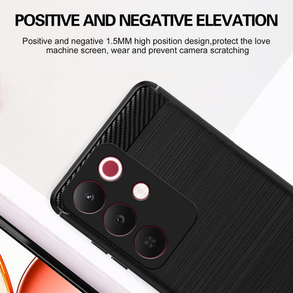 Pikkme Realme 15x 5G / C85 5G Hybrid Carbon Fiber Back Cover (Black)