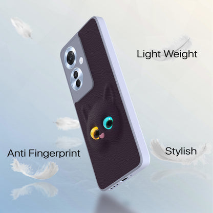 Pikkme Oppo F29 Pro 5G Kitty Back Cover (Purple)