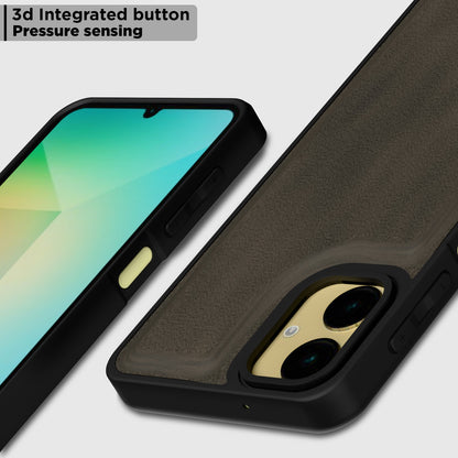 Pikkme Samsung Galaxy A06 Premium Super Soft-Touch Leatherback Case (Brown)