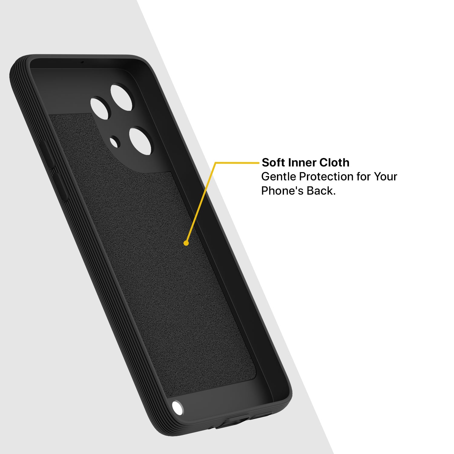 Pikkme Nothing Phone 3a Lite 5G Shockproof Stylish Cartoon Back Cover (Black)