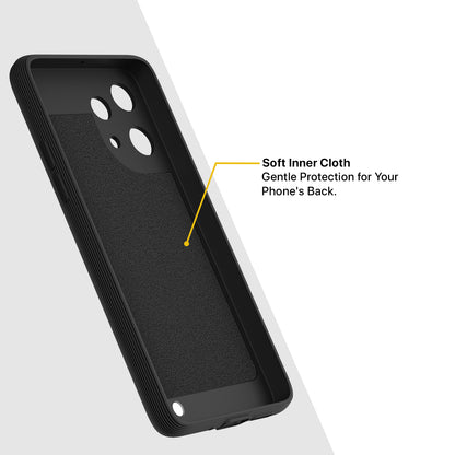Pikkme Nothing Phone 3a Lite 5G Shockproof Stylish Cartoon Back Cover (Black)