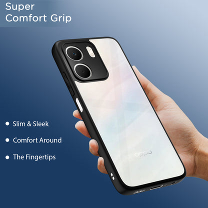 Pikkme Oppo A5x Eagle 2 Shockproof Sleek Hybrid Armor Back Cover (Black)