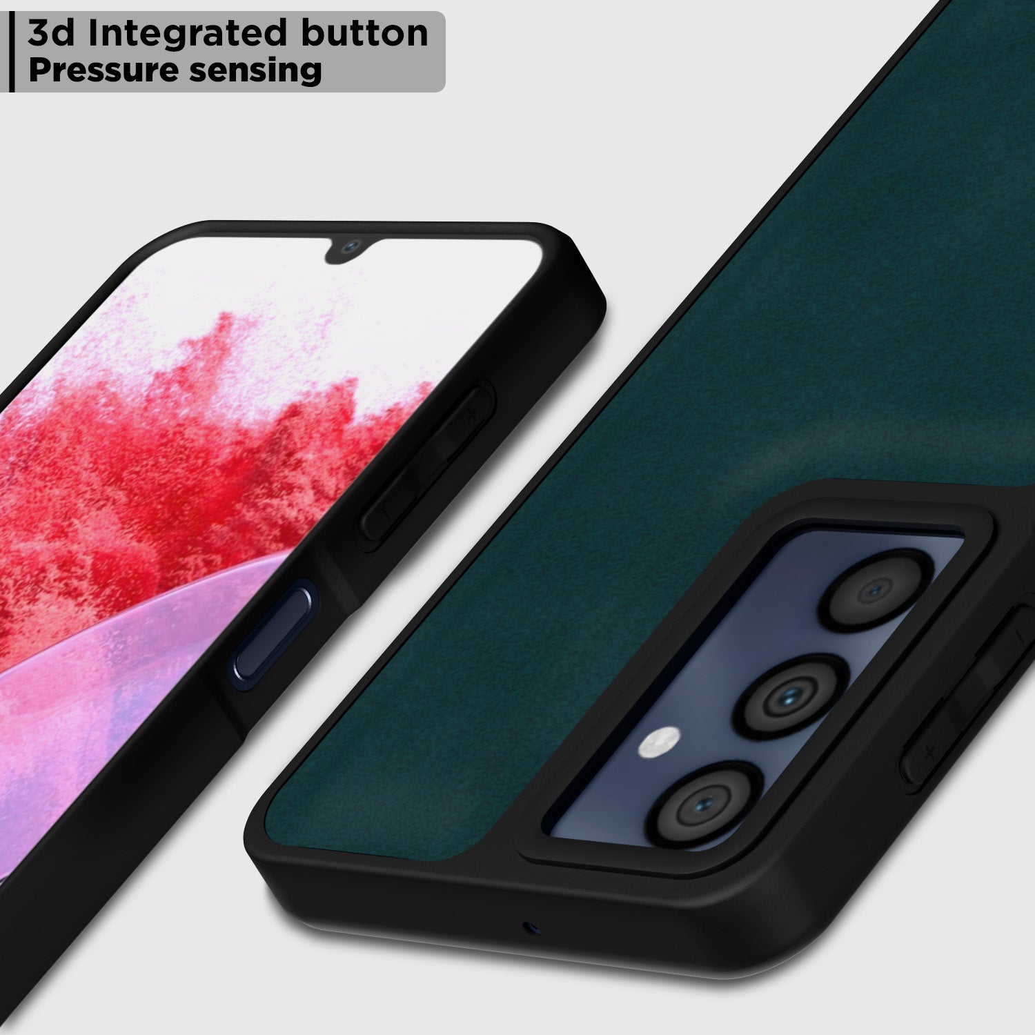 Pikkme Samsung Galaxy M34 5G Premium Leatherback Case (Green)