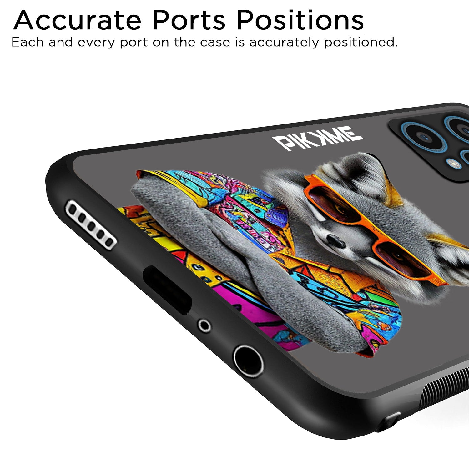 Pikkme Back Cover Pc Tpu + Printed Cool Funky Stylish Grey Wolf Swag Raised Edges Camera Protection |Bumper Case For OnePlus Nord Ce 2 Lite 5G