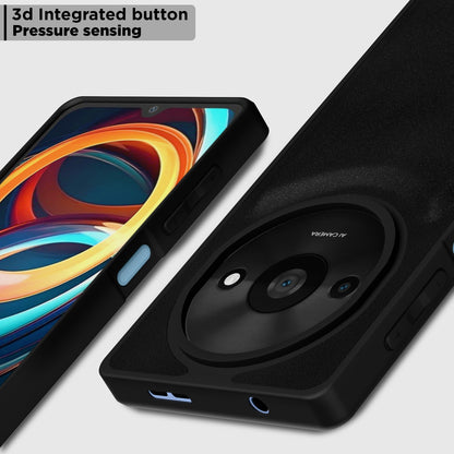 Pikkme Redmi A3 (2024) / Redmi A3x / Poco C61 Premium Leatherback Case (Black)