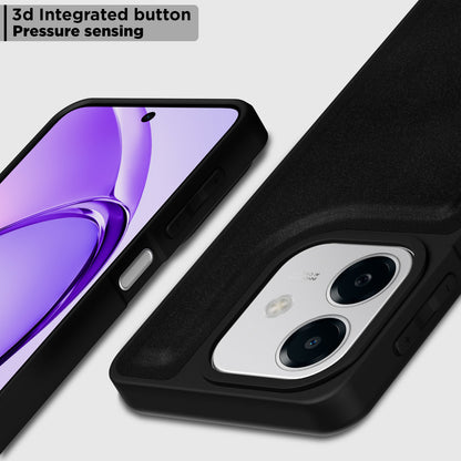 Pikkme Oppo A3x 5G / A3x 4G / A3 5G Premium Super Soft-Touch Leatherback Case (Black)