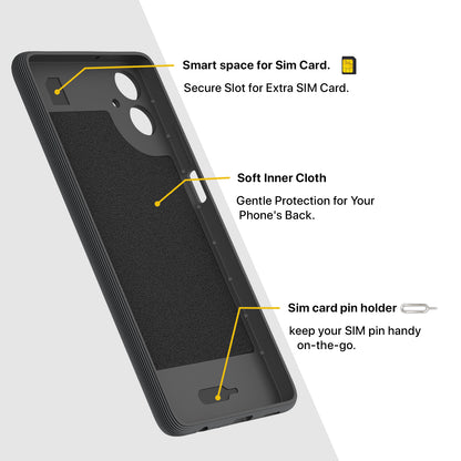 Pikkme Samsung Galaxy M07 / A07 / F07  Shockproof Soft Flexible Gencase Back cover (Grey)