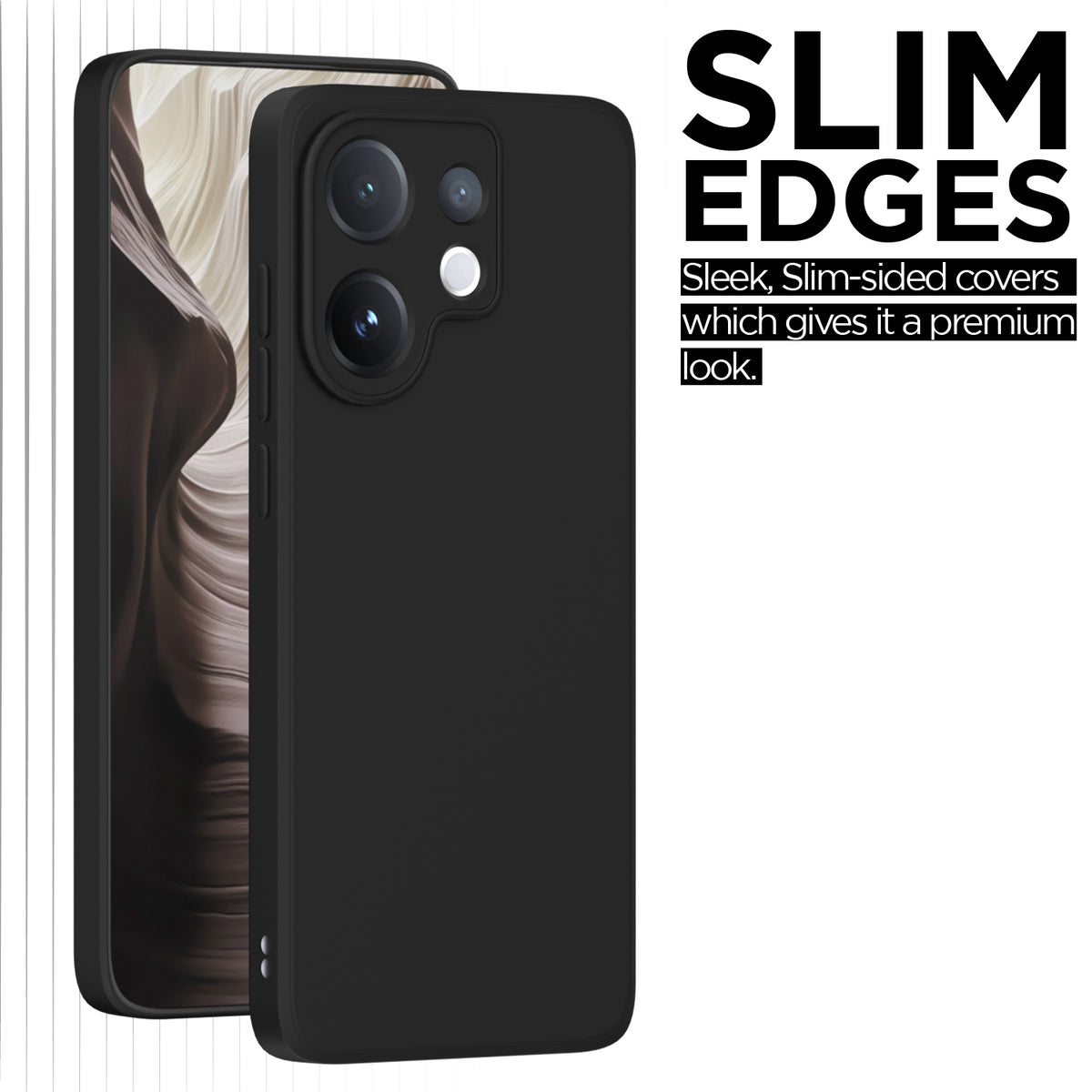 Vivo V60/T4 Pro 5G Liquid Silicone mobile back cover in black by Pikkme – photo 5