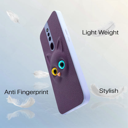 Pikkme Oppo F11 Pro Kitty Back Cover (Purple)