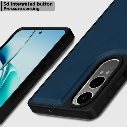 Pikkme OnePlus Nord CE 4 Lite 5G Premium Super Soft-Touch Leatherback Case (Blue)