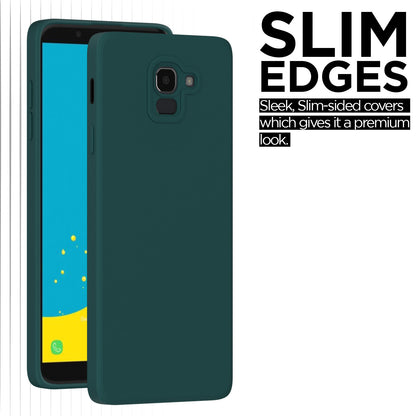 Pikkme Samsung Galaxy J6 2018 Liquid Silicone Back Cover | Green