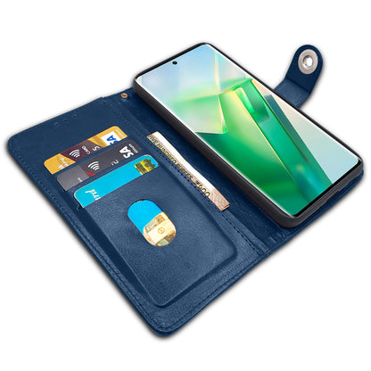 Vivo T2 Pro 5G Button mobile flip cover in blue by Pikkme – photo 3