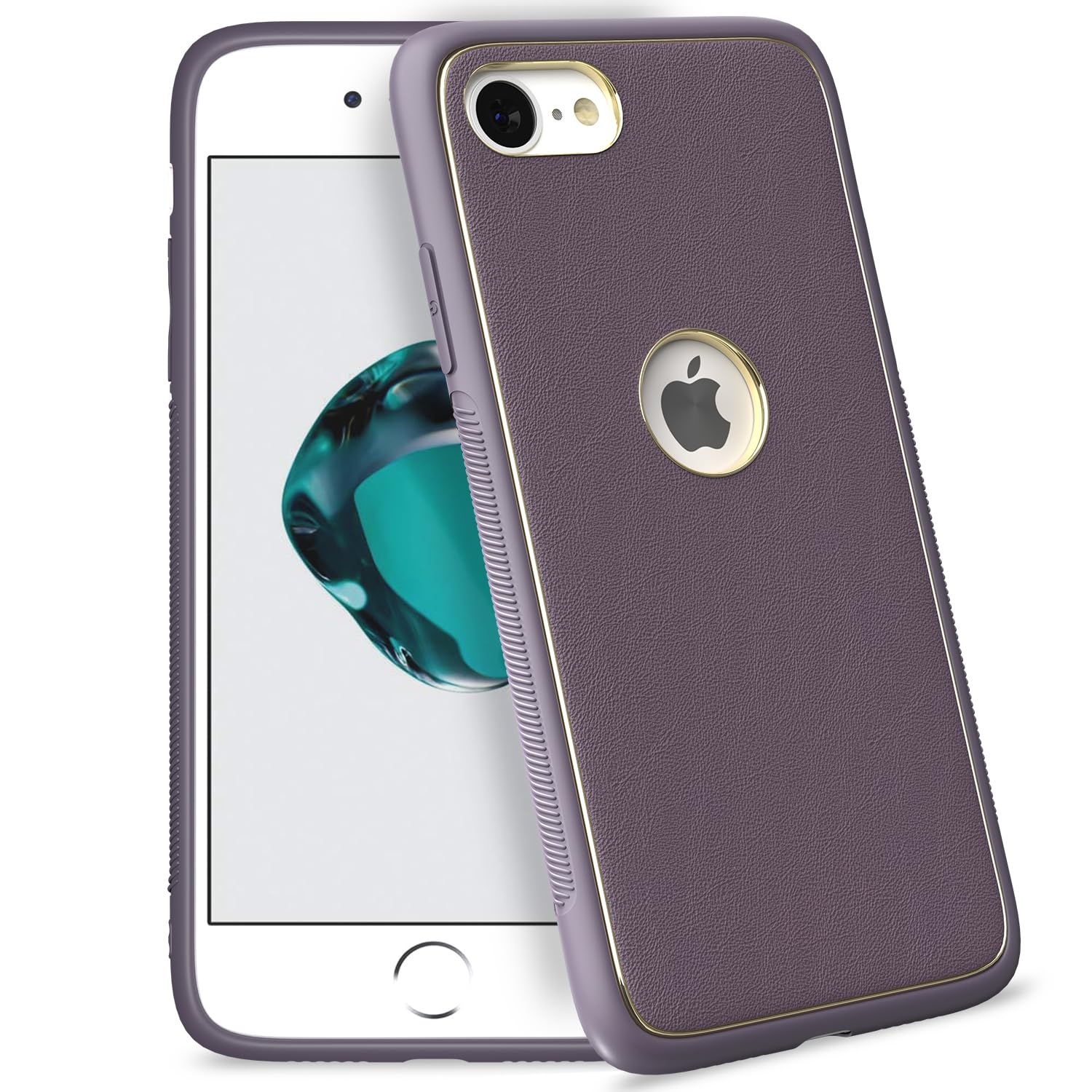 iPhone 7/8 Chrome back cover in purple by Pikkme