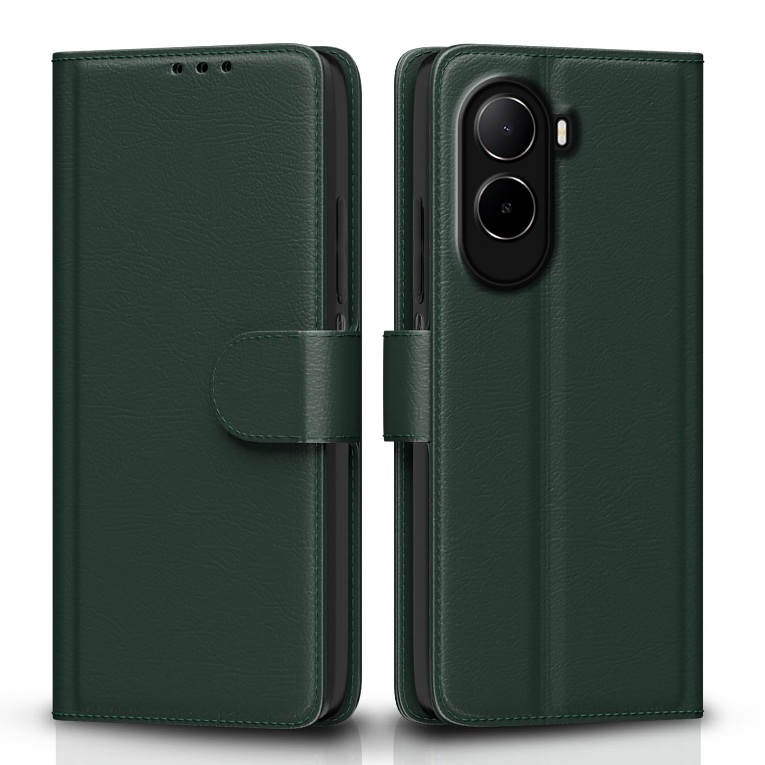 Pikkme Redmi A7 Pro/Poco C85x 5G/C81 Wallet green wallet flip cover